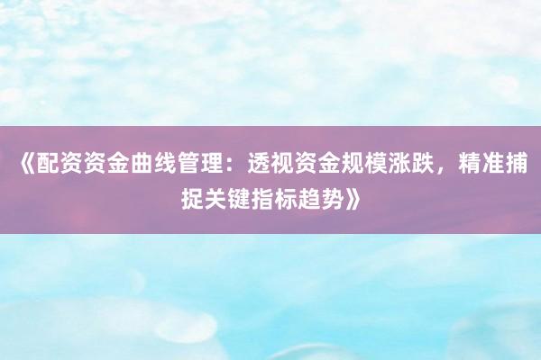 《配资资金曲线管理：透视资金规模涨跌，精准捕捉关键指标趋势》